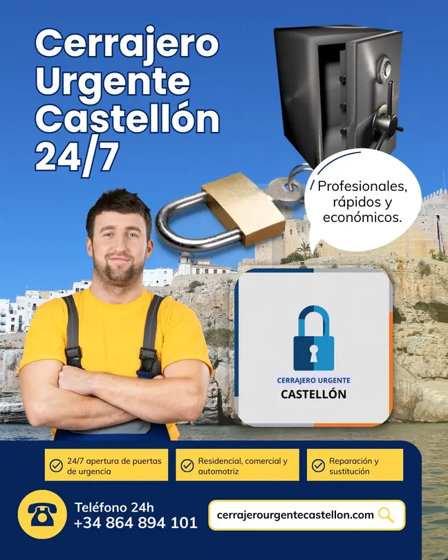 Cerrajero 24/7 en Castellón